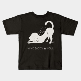 Funny and Cute Mind body and soul Design Kids T-Shirt